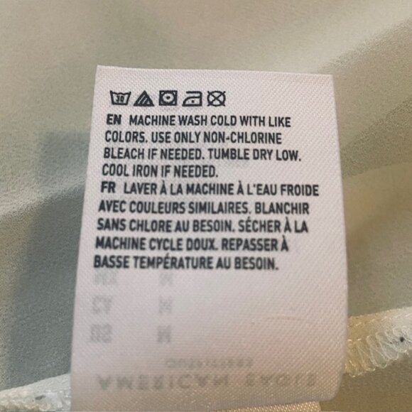 AMERICAN EAGLE Gingham Tie-Back Linen Blend Mini Dress - Size Medium - Picture 7 of 7